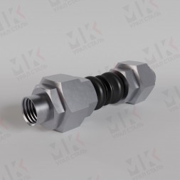 Муфтовый компенсатор EPDM Ду20 Ру16 резиновый сильфонный
