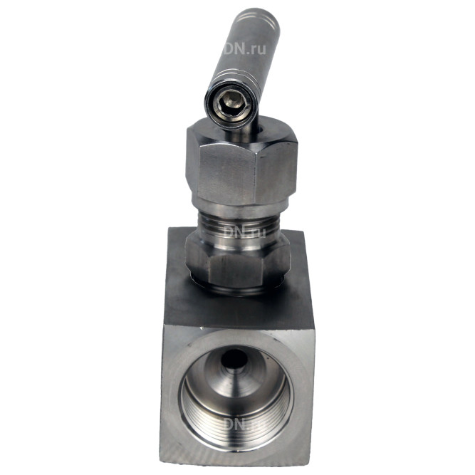 Клапан игольчатый VN3131M-T-Ht 3/8″ Ду10 Ру400 резьбовой, корпус - нержавеющая сталь 304, уплотнение - металл, с Т-образной рукояткой в Сургуте
