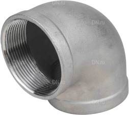 Отвод (уголок) ВР-ВР-316 3/4″ Ду20 Ру16 угол 90°, корпус - нержавеющая сталь 316, присоединение - внутренняя / внутренняя резьба