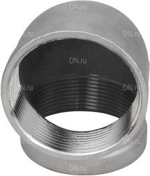 Отвод (уголок) ВР-ВР-316 3/4″ Ду20 Ру16 угол 90°, корпус - нержавеющая сталь 316, присоединение - внутренняя / внутренняя резьба