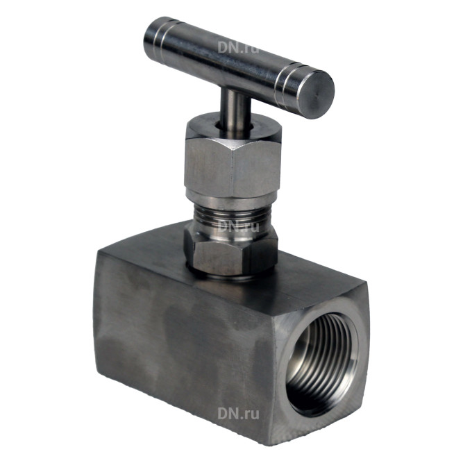 Клапан игольчатый VN3131M-T-Ht 1″ Ду25 Ру400 резьбовой, корпус - нержавеющая сталь 304, уплотнение - металл, с Т-образной рукояткой в Сургуте
