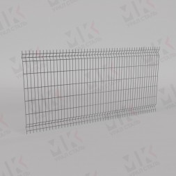 3Д забор серый (RAL 7004) 2500х2500х3 Light