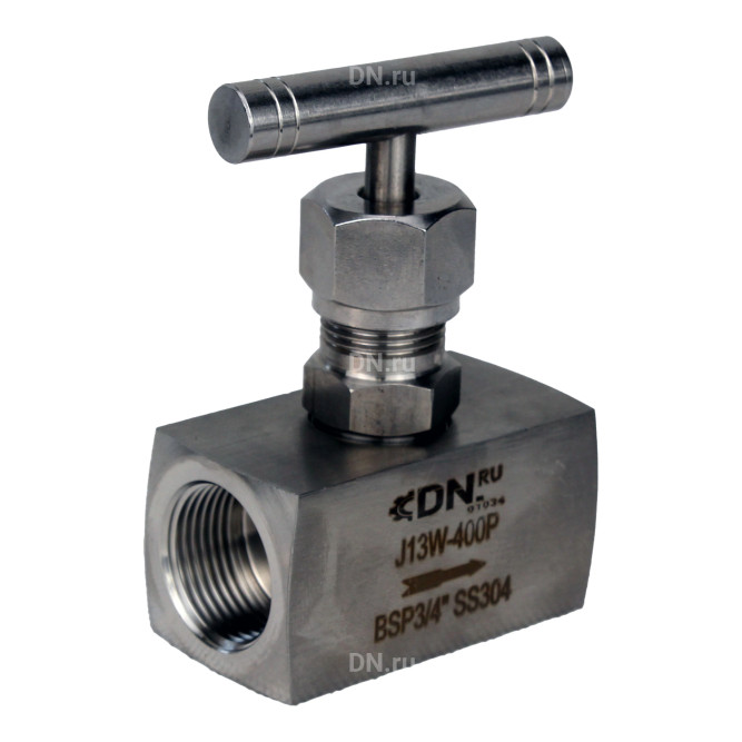 Клапан игольчатый VN3131M-T-Ht 2″ Ду50 Ру400 резьбовой, корпус - нержавеющая сталь 304, уплотнение - металл, с Т-образной рукояткой в Сургуте