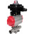 Кран шаровой BV3131P(3pc)-FP-W-ISO-H LONG Ду150 Ру16 полнопроходной, корпус - нержавеющая сталь 304, уплотнение - PTFE, под приварку, с пневмоприводом PA-SA-210 и БКВ APL-410N EX в Сургуте