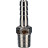 Штуцер елочка BF31-T-1/2-20 1/2″х20мм Ду15 Ру16 шланговый, корпус - нержавеющая сталь AISI 304 (CF8), присоединение - наружная резьба/штуцер в Сургуте