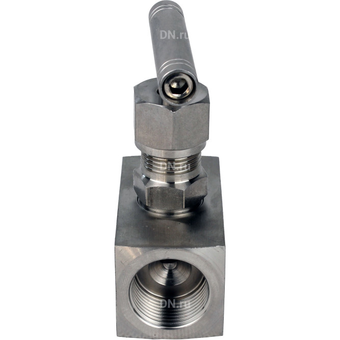 Клапан игольчатый VN3232M-T-Ht 1/4″ Ду8 Ру400 резьбовой, корпус - нержавеющая сталь 316, уплотнение - металл, с Т-образной рукояткой в Сургуте