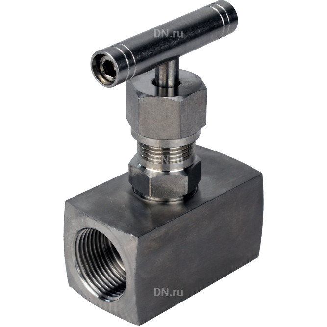 Клапан игольчатый VN3232M-T-Ht 3/8″ Ду10 Ру400 резьбовой, корпус - нержавеющая сталь 316, уплотнение - металл, с Т-образной рукояткой в Сургуте