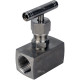 Клапан игольчатый VN3232M-T-Ht 3/8″ Ду10 Ру400 резьбовой, корпус - нержавеющая сталь 316, уплотнение - металл, с Т-образной рукояткой