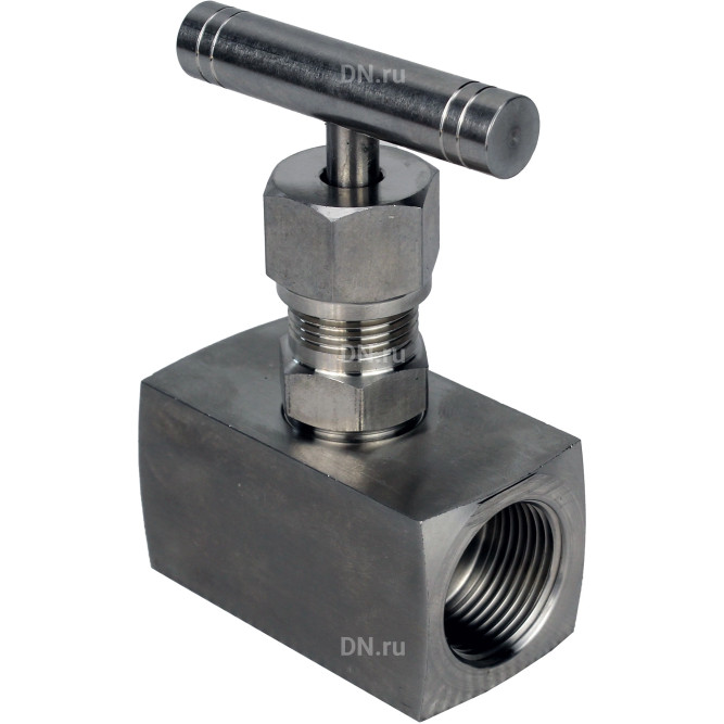 Клапан игольчатый VN3232M-T-Ht 1/2″ Ду15 Ру400 резьбовой, корпус - нержавеющая сталь 316, уплотнение - металл, с Т-образной рукояткой в Сургуте