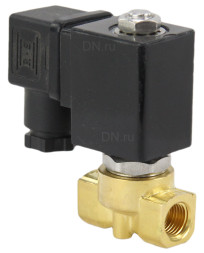 Клапан электромагнитный VS700-PT-NC-24VAC 3/4″ Ду20 Ру6 прямого действия двухходовой, корпус - латунь, присоединение - внутренняя резьба, уплотнение - PTFE, нормально-закрытый, катушка - 24 В AC