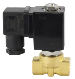 Клапан электромагнитный VS700-PT-NC-24VAC 3/4″ Ду20 Ру6 прямого действия двухходовой, корпус - латунь, присоединение - внутренняя резьба, уплотнение - PTFE, нормально-закрытый, катушка - 24 В AC