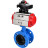 Затвор дисковый поворотный WBV1313E-2W-F-H Ду65 Ру16 фланцевый, корпус - чугун GGG40, диск - чугун GGG40, уплотнение - EPDM, с пневмоприводом PA-DA-105 и БКВ APL-210N в Сургуте