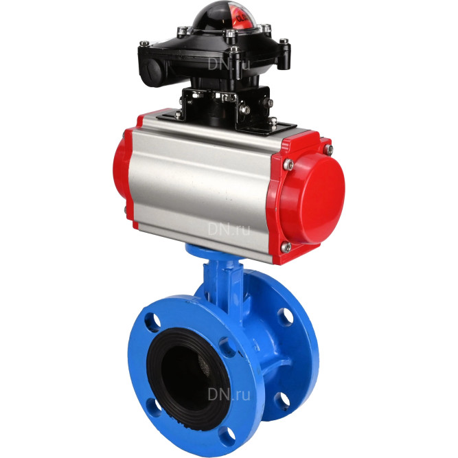 Затвор дисковый поворотный WBV1313E-2W-F-H Ду65 Ру16 фланцевый, корпус - чугун GGG40, диск - чугун GGG40, уплотнение - EPDM, с пневмоприводом PA-DA-105 и БКВ APL-210N в Сургуте