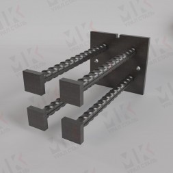 Закладная деталь М-0-1-2 серия 1.400-6/76 для железобетонных конструкций