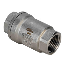 Клапан обратный VCS3232P-T 2″ Ду50 Ру63 резьбовой, пружинный, корпус - нержавеющая сталь 316, диск - нержавеющая сталь 316, уплотнение - металл