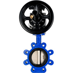 Затвор дисковый поворотный WBV1616E-2W-Fb-H Ду150 Ру16 LUG корпус - чугун QT450, диск - чугун QT450, уплотнение - EPDM, с пневмоприводом PA-DA-105-1 и БКВ APL-210N