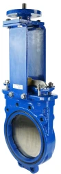 Задвижка шиберная GVKN1331N-2W-Fb-ISO Ду250 Ру10 двусторонняя, межфланцевая, шпиндель - невыдвижной, корпус - чугун GGG40, шибер - нержавеющая сталь 304, уплотнение - NBR, с ISO-фланцем и голым штоком, круглый шток 22, F14