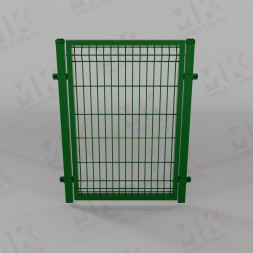 Калитка для 3д забора зеленая (RAL 6005) 2000х1000 мм с замком