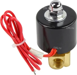 Клапан электромагнитный VS100-NT-NC-24VAC 1/4″ Ду8 Ру10 прямого действия двухходовой, корпус - латунь, присоединение - внутренняя резьба, уплотнение - NBR, нормально-закрытый, катушка - 24 В AC