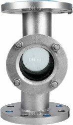 Стекло смотровое SG2-35S-F тип В ГОСТ 21836-2021 Ду40 Ру25 нержавеющая сталь, фланцевое