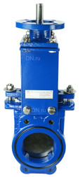 Задвижка шиберная GVKN1331N-2W-Fb-ISO Ду100 Ру10 двусторонняя, межфланцевая, шпиндель - невыдвижной, корпус - чугун GGG40, шибер - нержавеющая сталь 304, уплотнение - NBR, с ISO-фланцем и голым штоком, круглый шток 18, F10