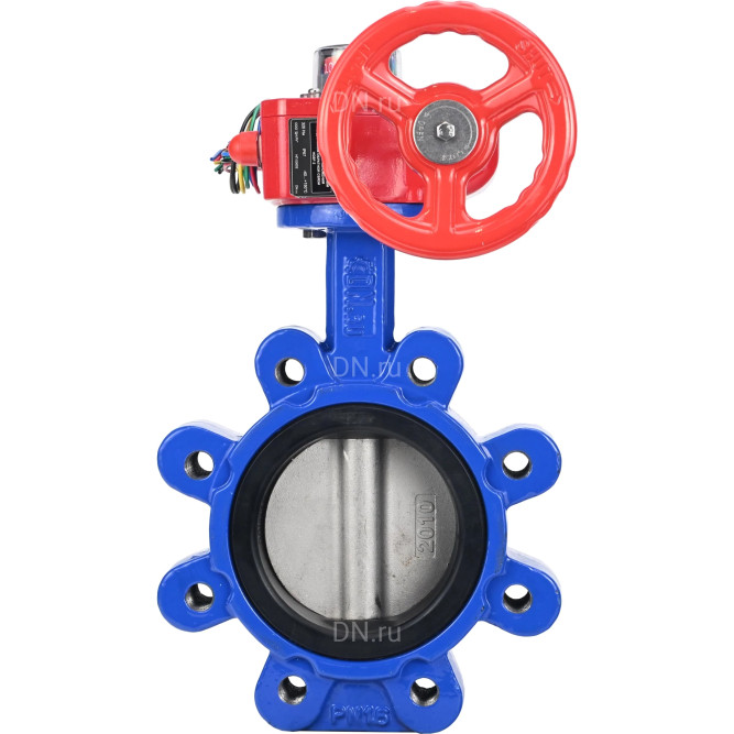 Затвор дисковый поворотный WBV1631E-2W-Fb-H Ду150 Ру16 LUG межфланцевый, корпус - чугун QT450, диск - нержавеющая сталь AISI 304, уплотнение - EPDM, с редуктором HGBF RQN2-320Z в Сургуте