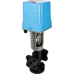 Клапан запорно-регулирующий VSR1-13V-PED-F Ду40 Ру16 Kv25м3/ч, односедельный, фланцевый, корпус - чугун EN-JS1025, уплотнение - фторкаучук (Viton, FPM) с электроприводом XCK220-1500 AC220В