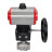 Кран шаровой BV3232P(2pc)-FP-T-ISO-H 3/8″ Ду10 Ру63 полнопроходной двухходовой, нержавеющая сталь SS316, внутренняя резьба, уплотнение - PTFE, с пневмоприводом двойного действия PA-DA-065 и ручным дублером MON1-250-T26-ISO в Сургуте
