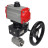 Кран шаровой BV3232P(2pc)-FP-T-ISO-H 3/8″ Ду10 Ру63 полнопроходной двухходовой, нержавеющая сталь SS316, внутренняя резьба, уплотнение - PTFE, с пневмоприводом двойного действия PA-DA-065 и ручным дублером MON1-250-T26-ISO в Сургуте