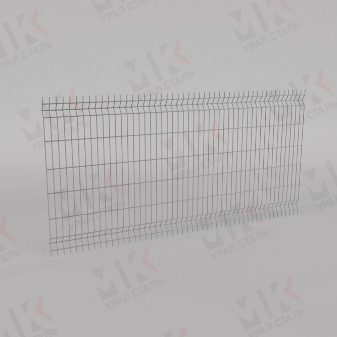 3Д забор белый (RAL 9003) 2500х3000х2.5 Light в Сургуте