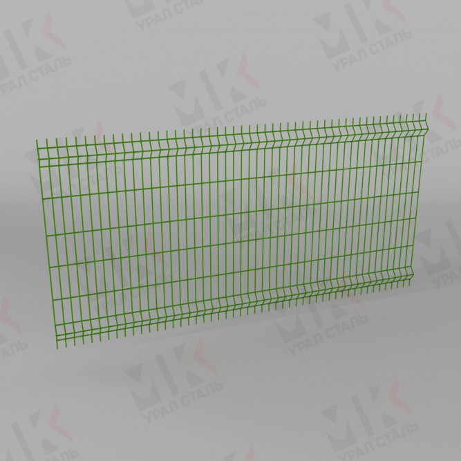 3Д забор зеленый (RAL 6005) 1530х2500х5 Light в Сургуте