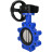 Затвор дисковый поворотный WBV1631E-2W-Fb-H Ду150 Ру16 LUG межфланцевый, корпус - чугун QT450, диск - нержавеющая сталь AISI 304, уплотнение - EPDM, с редуктором HAM RQN2-300Z-T37 в Сургуте