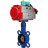 Затвор дисковый поворотный WBV1413E-2W-Fb-H Ду65 Ру16, корпус - чугун GGG50, диск - чугун GGG40, уплотнение - EPDM, с пневмоприводом PA-SA-083 и магнитным переключателем ALS200D в Сургуте