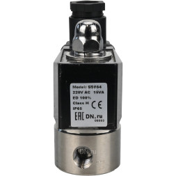 Клапан электромагнитный VS331-VT-NC-24VDC 1/4″ Ду8 Ру10, соленоидный двухходовой, корпус - нержавеющая сталь 304, уплотнение - Viton, резьбовой, нормально-закрытый, прямого действия, катушка - 24В