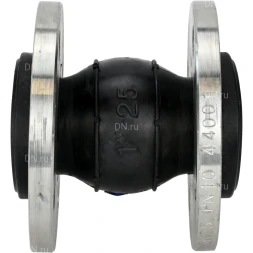Компенсатор резиновый CR-E25-F Ду100 Ру16, резиновая вставка (корпус) - EPDM, тип присоединения - фланцевый, материал фланцев - сталь углеродистая оцинкованная