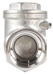 Клапан обратный VC3232P-T 3″ Ду80 Ру16 муфтовый, поворотный, корпус - нержавеющая сталь, диск - нержавеющая сталь, уплотнение - PTFE