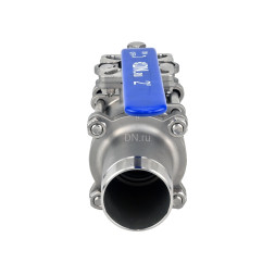 Кран шаровой BV3131P(3pc)-FP-W-ISO-H LONG Ду150 Ру16 полнопроходной, трехсоставной, корпус - нержавеющая сталь 304, уплотнение - PTFE, под приварку, с рукояткой