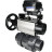 Кран шаровой BV4242E-FP-GRM-ISO Дн20 Ру10 полнопроходной, корпус - НПВХ, шар - НПВХ, уплотнение - EPDM, с пневмоприводом PA-DA-105-1 и пневмопозиционером YT-1000RSN без обратной связи в Сургуте