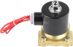 Клапан электромагнитный VS100-NT-NC-24VAC 3/8″ Ду10 Ру10 прямого действия двухходовой, корпус - латунь, присоединение - внутренняя резьба, уплотнение - NBR, нормально-закрытый, катушка - 24 В AC