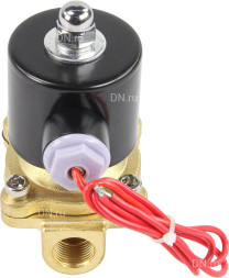 Клапан электромагнитный VS100-NT-NC-24VAC 3/8″ Ду10 Ру10 прямого действия двухходовой, корпус - латунь, присоединение - внутренняя резьба, уплотнение - NBR, нормально-закрытый, катушка - 24 В AC
