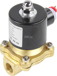 Клапан электромагнитный VS100-NT-NC-24VAC 3/8″ Ду10 Ру10 прямого действия двухходовой, корпус - латунь, присоединение - внутренняя резьба, уплотнение - NBR, нормально-закрытый, катушка - 24 В AC