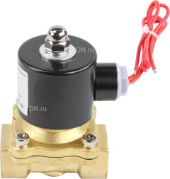 Клапан электромагнитный VS100-NT-NC-24VAC 3/4″ Ду20 Ру10 прямого действия двухходовой, корпус - латунь, присоединение - внутренняя резьба, уплотнение - NBR, нормально-закрытый, катушка - 24 В AC