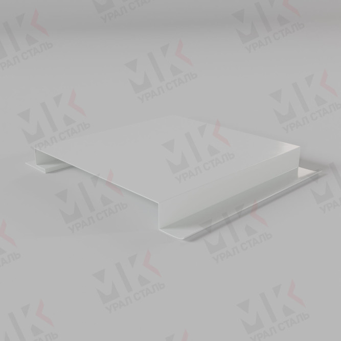 Линеарная панель гладкая с открытыми торцами 24хС/20 RAL9003 Белый в Сургуте