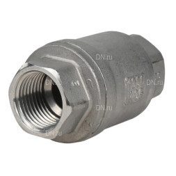 Клапан обратный VCS3232P-T 2″ Ду50 Ру16 резьбовой, пружинный, корпус - нержавеющая сталь 316, диск - нержавеющая сталь 316, уплотнение - металл