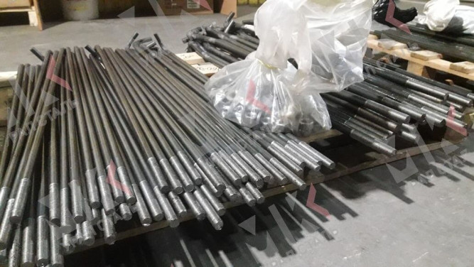 Болт фундаментный тип 2.2 М64х1400 мм ГОСТ 24379.1-2012 с анкерной плитой в Сургуте