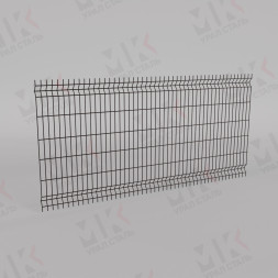 3Д забор коричневый (RAL 8017) 2500х3000х2.5 Profi