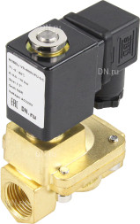 Клапан электромагнитный VS400-NT-NC-24VAC 1/2″ Ду15 Ру16 пилотного действия двухходовой, корпус - латунь, присоединение - внутренняя резьба, уплотнение - NBR, нормально-закрытый, катушка - 24В AC