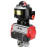 Кран шаровой BV3232P(4pc)-SP-3WL-T-ISO-H 2 1/2″ Ду65 Ру40 стандартнопроходной трехходовой L-тип, нержавеющая сталь SS316, внутренняя резьба, уплотнение - PTFE, с пн.приводом PA-DA-083 пн.распределителем 4M310-08 DC24V и БКВ APL-510N-EX в Сургуте