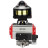 Кран шаровой BV3232P(4pc)-SP-3WL-T-ISO-H 2 1/2″ Ду65 Ру40 стандартнопроходной трехходовой L-тип, нержавеющая сталь SS316, внутренняя резьба, уплотнение - PTFE, с пн.приводом PA-DA-083 пн.распределителем 4M310-08 DC24V и БКВ APL-510N-EX в Сургуте