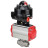 Кран шаровой BV3232P(4pc)-SP-3WL-T-ISO-H 2 1/2″ Ду65 Ру40 стандартнопроходной трехходовой L-тип, нержавеющая сталь SS316, внутренняя резьба, уплотнение - PTFE, с пн.приводом PA-DA-083 пн.распределителем 4M310-08 DC24V и БКВ APL-510N-EX в Сургуте